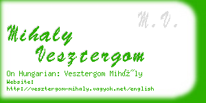 mihaly vesztergom business card